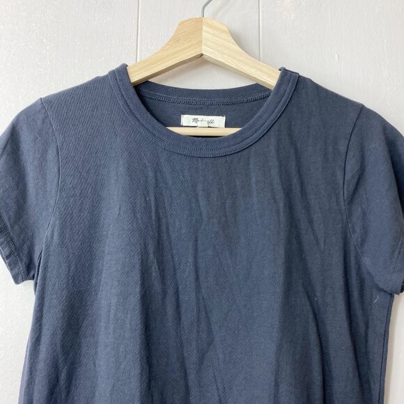 Madewell Dark Grey Crew Neckline Short Sleeve Top Size Small - Picture 3 of 7